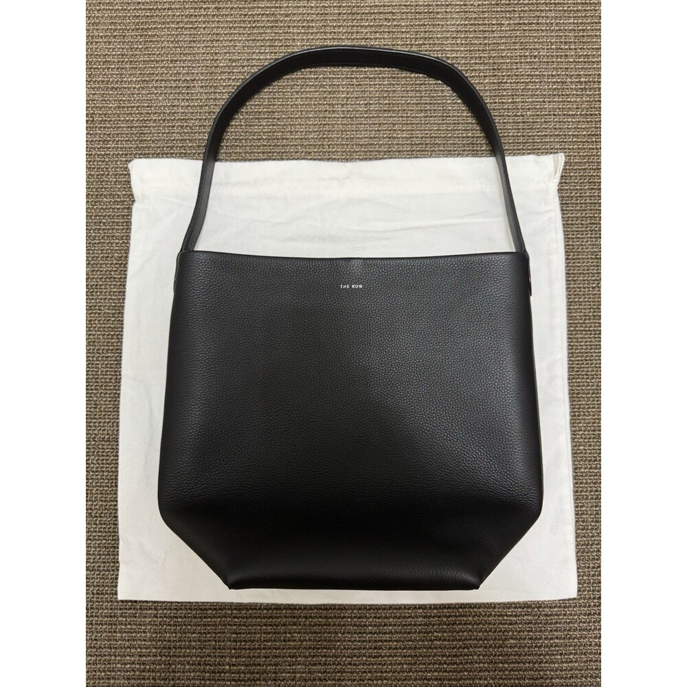 The Row N/S Park Tote Leather Medium Black - Picture 2 of 10
